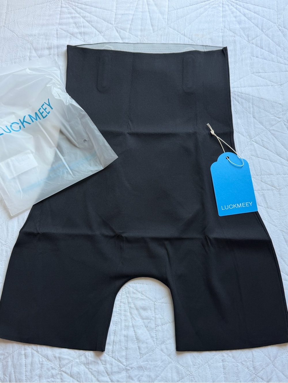 LUCKMEEY Black High-Waist Shapewear Shorts size M new